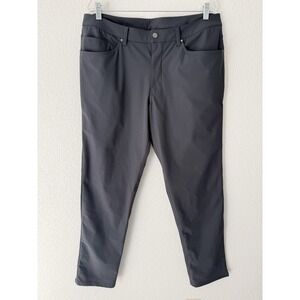 Lululemon Mens Classic ABC Pants 36x34 Dark Grey Warpstreme EUC M5968S